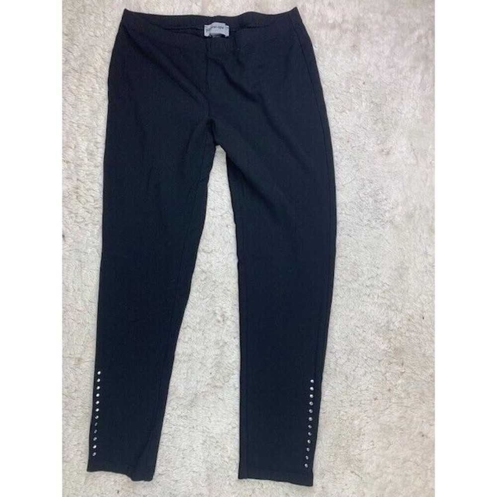 Glitterscape Size S Womens Leggings Black Stretch Bling Lower Leg